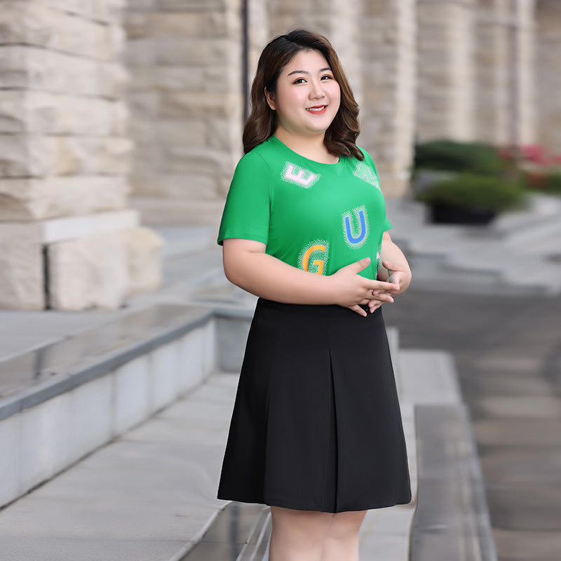 Plus size pleated skirt 7xl outlet