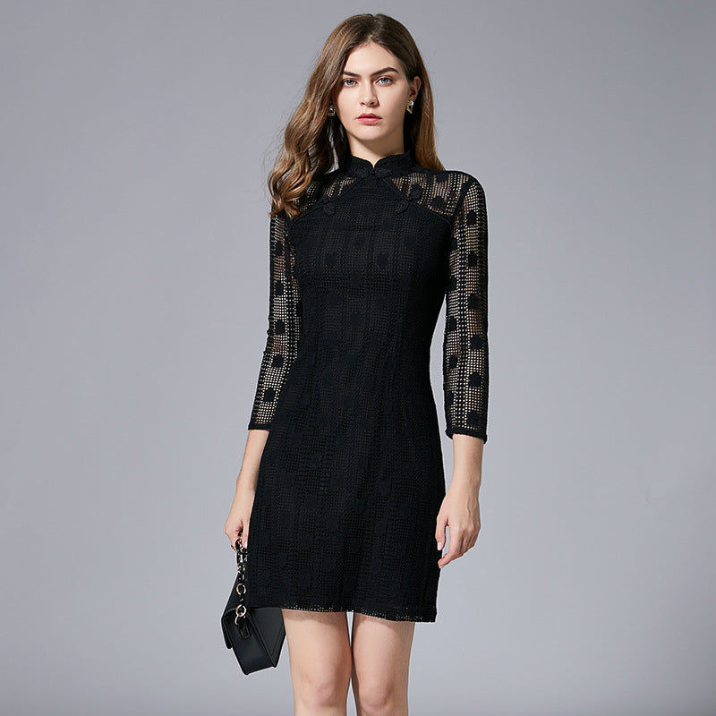 Plus Size Fitted Cheongsam Qipao