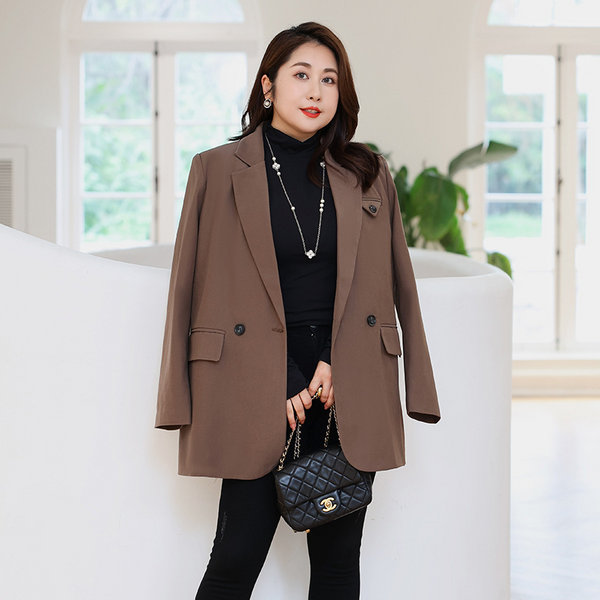 Plus Size Formal Korean Tunic Blazer (Extra Big Size)