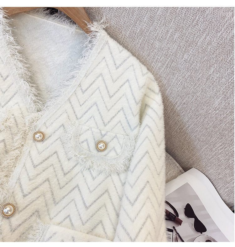 Plus Size Korean Fuzzy Chanelesque Jacket Pluspreorder