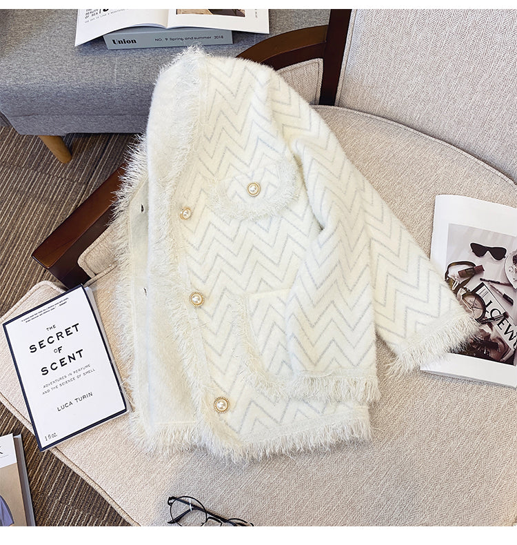 Fuzzy plus size new arrivals jacket