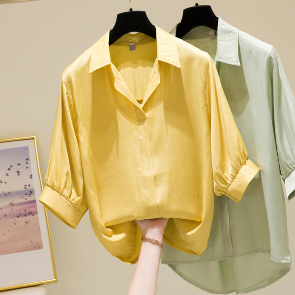 Plus Size Korean Loose Shirt Blouse