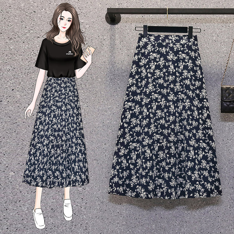 Floral midi online skirt 4xl