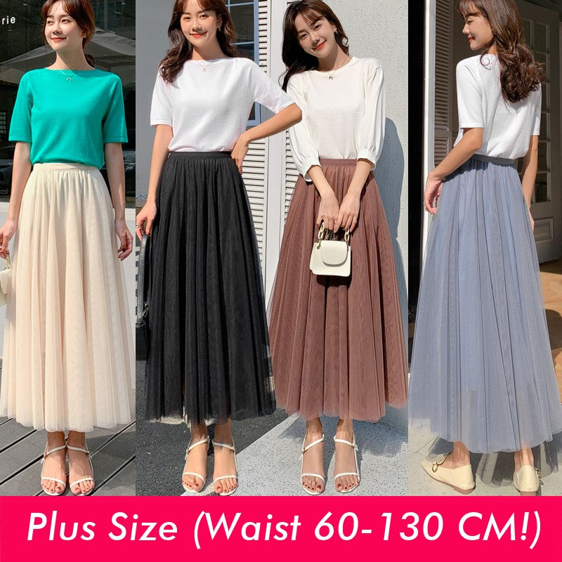 Plus size deals tulle skirt 70s