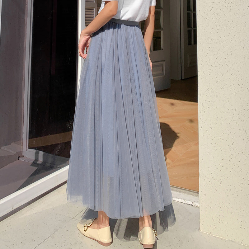 Plus size grey tulle skirt discount