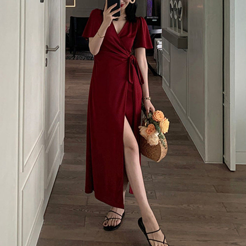 Plus Size Korean Wrap Midi Dress – Pluspreorder Plus Size Korean Wrap Midi Dress – Pluspreorder