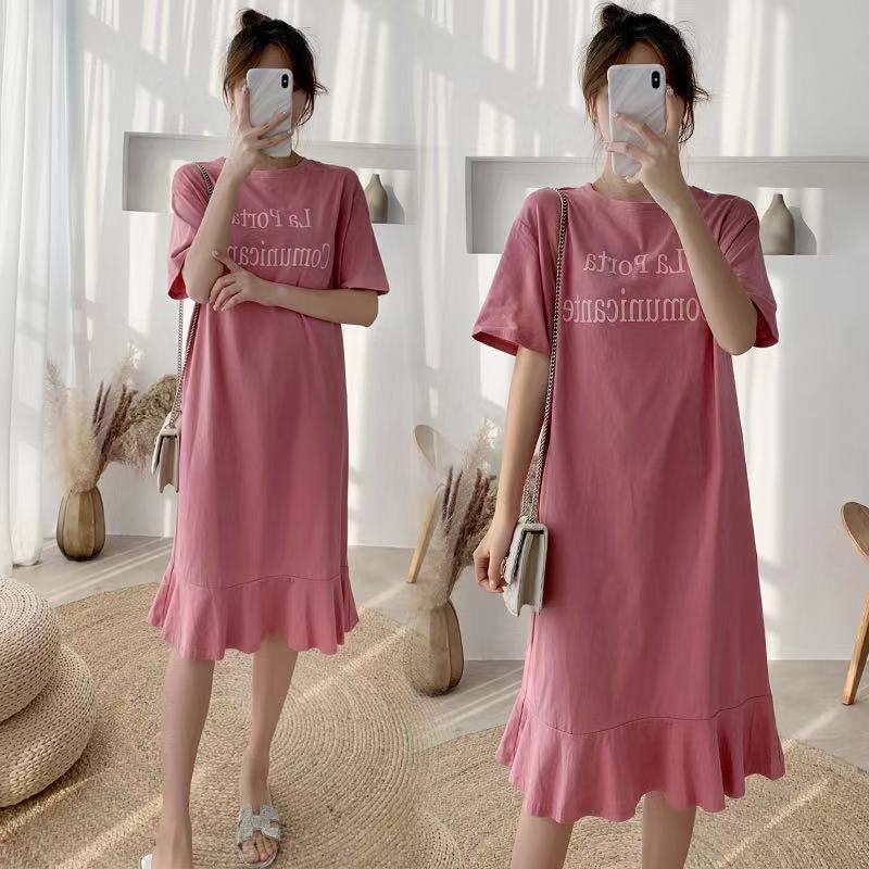 Plus size pink t shirt dress shop