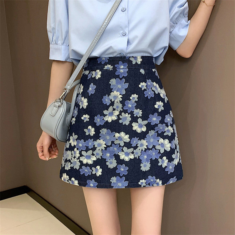 Floral mini skirt best sale 4xl