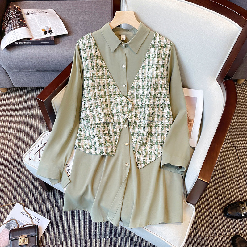 White long sleeve with vest outlet