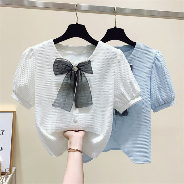 Plus Size Ribbon Chanelesque Blouse
