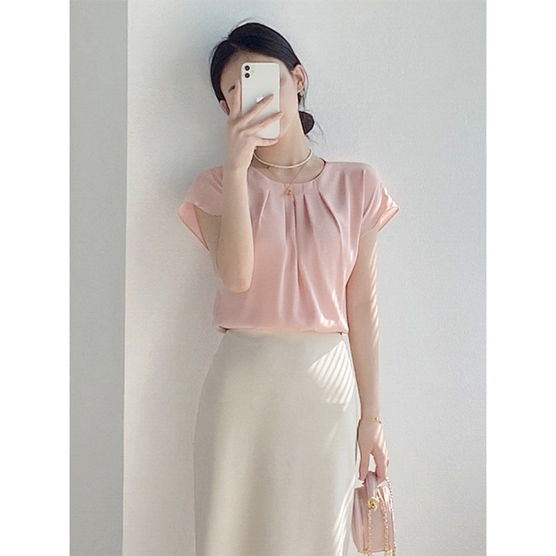 Plus Size Korean Formal Chiffon Blouse