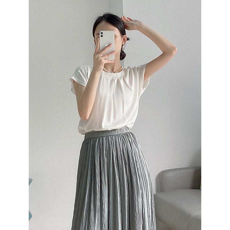 Plus Size Korean Formal Chiffon Blouse Pluspreorder