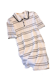 Plus Size Lace Polo T Shirt Dress  Pluspreorder