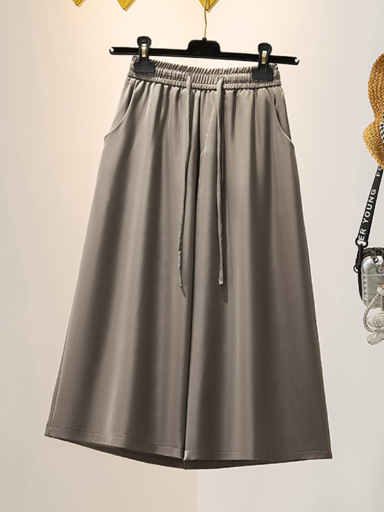 Plus Size Loose Culottes Pants
