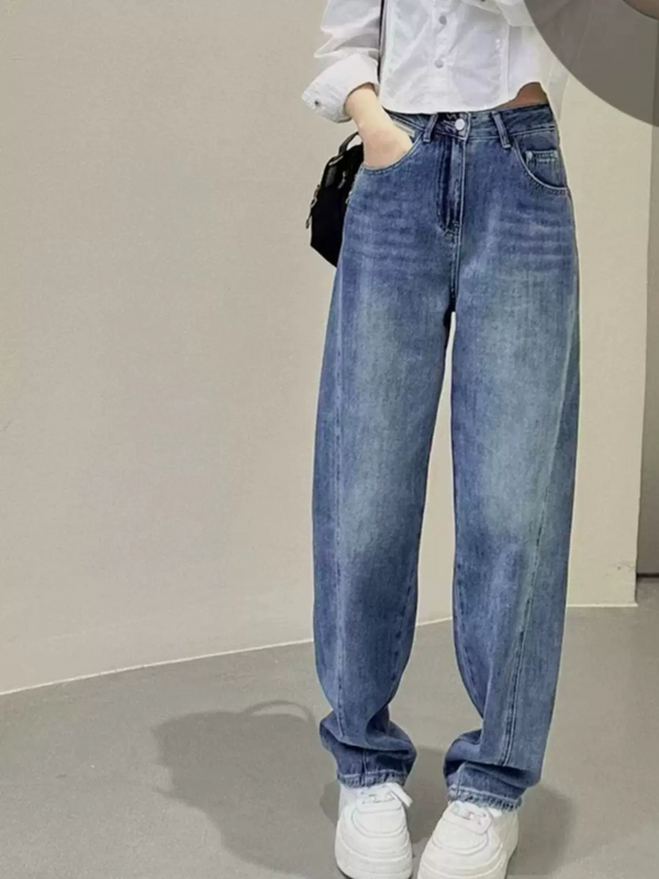 Plus Size Loose Denim Jeans