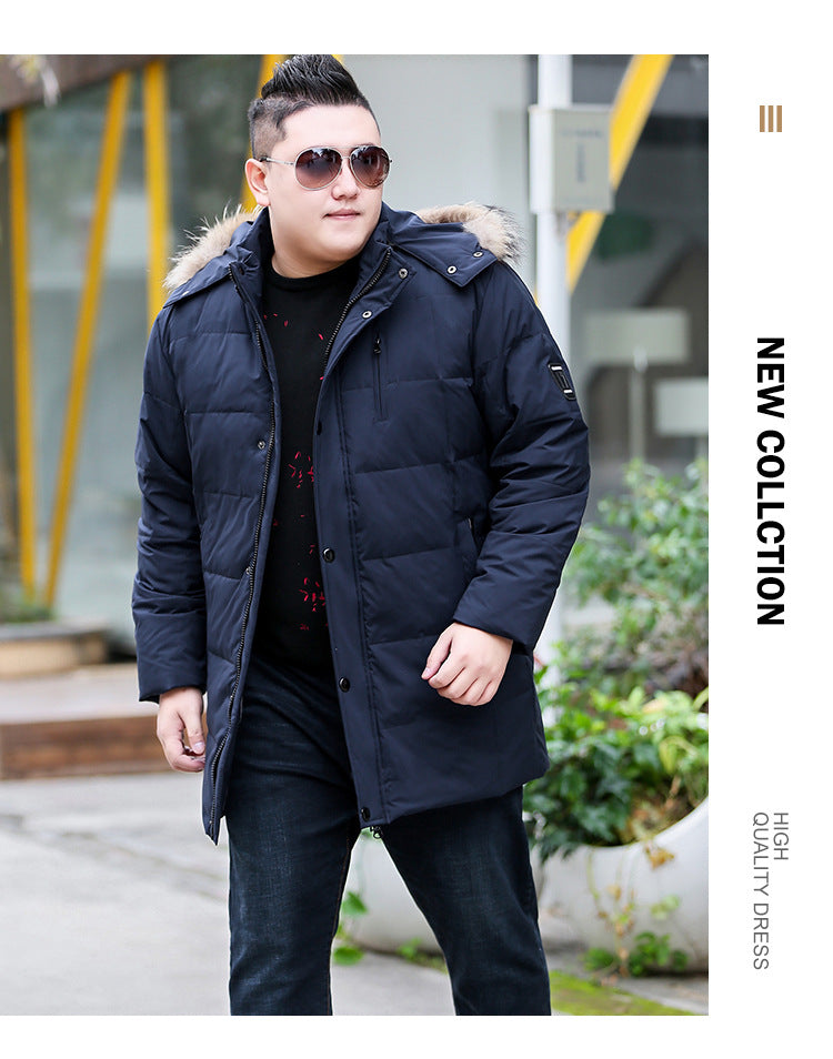 Mens hooded dress coat top