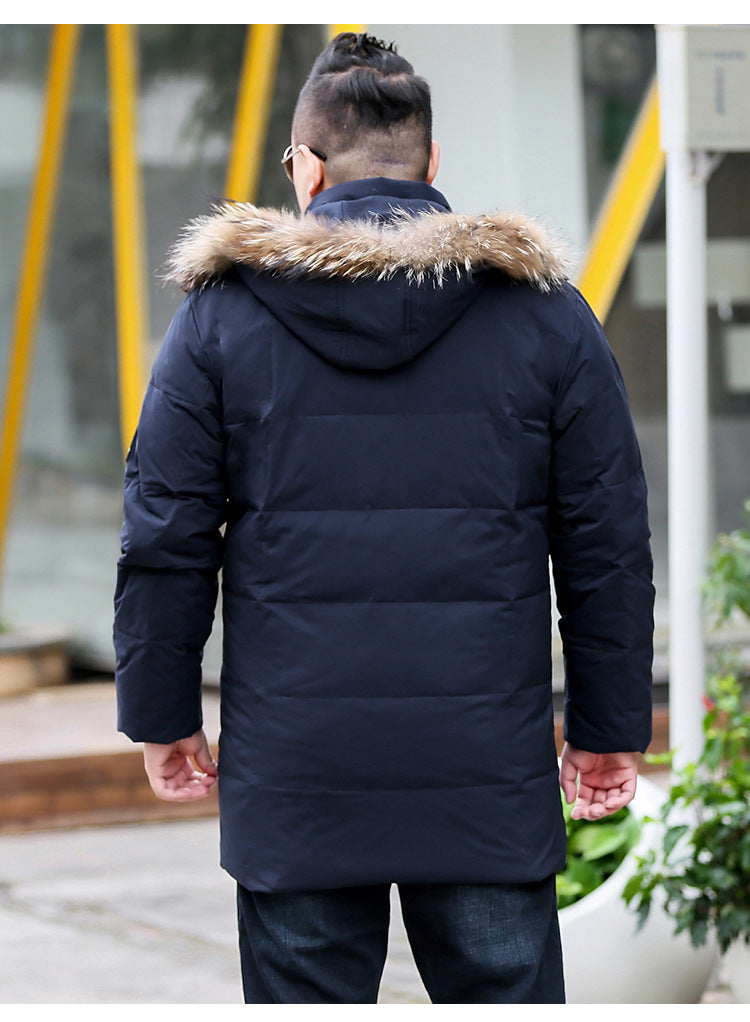 Mens hooded winter clearance parka
