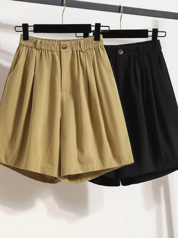 Plus Size Mid Length Shorts