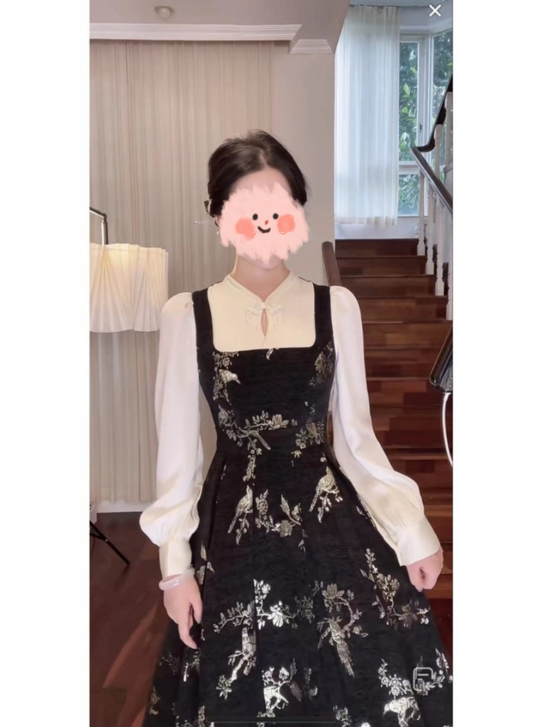 Long pinafore dress 2025