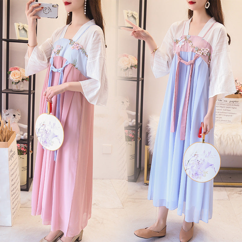 Plus Size Floral Hanbok
