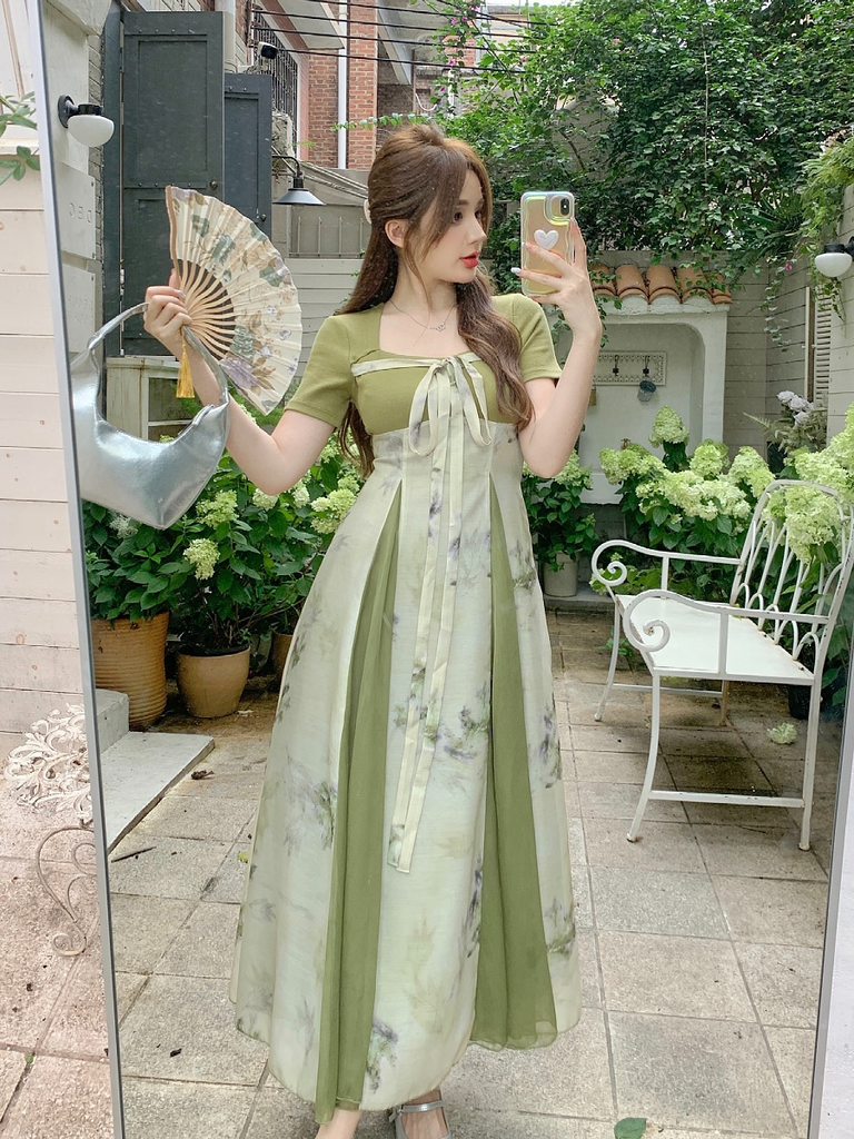 Korean plus size dress hot sale