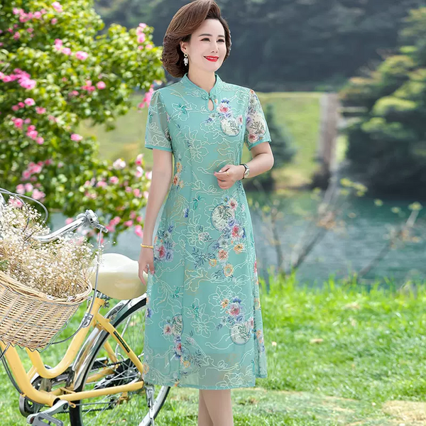 Plus Size Oriental Modern Qipao Dress