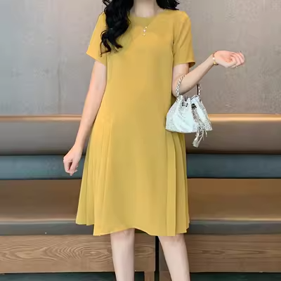 Plus Size Pleat Shift Dress