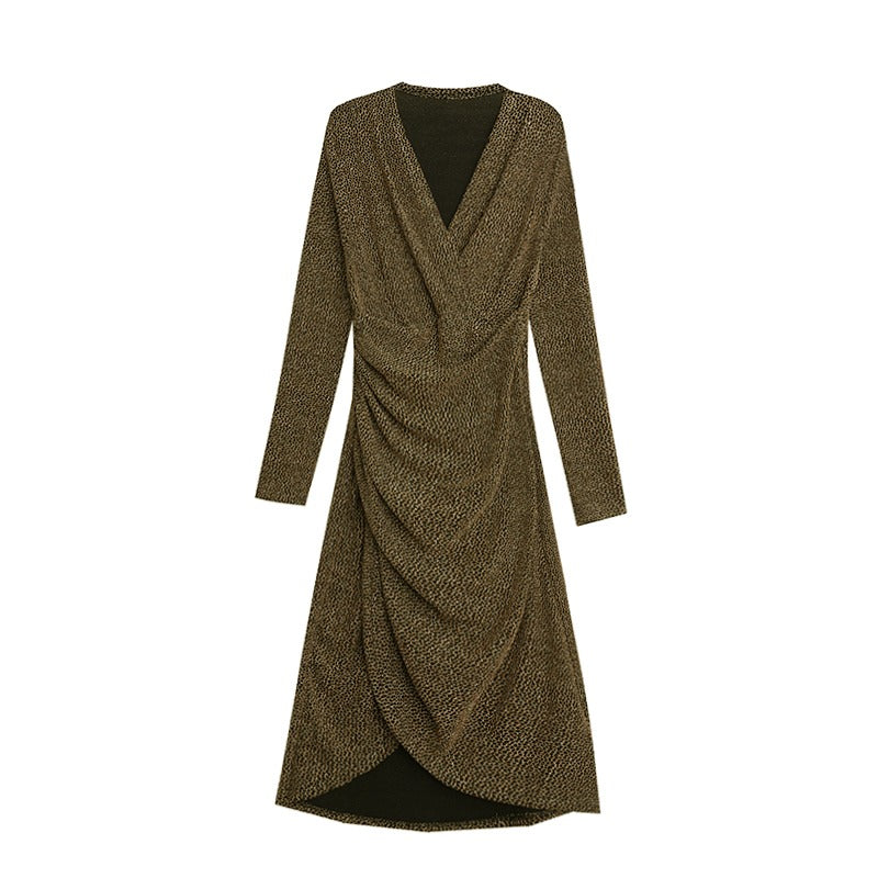 Plus Size Wrap Metallic Shiny Formal Dress Pluspreorder Plus Size Wrap Metallic Shiny Formal Dress Pluspreorder