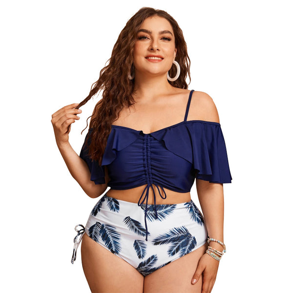 Plus Size Short Sleeve Bikini