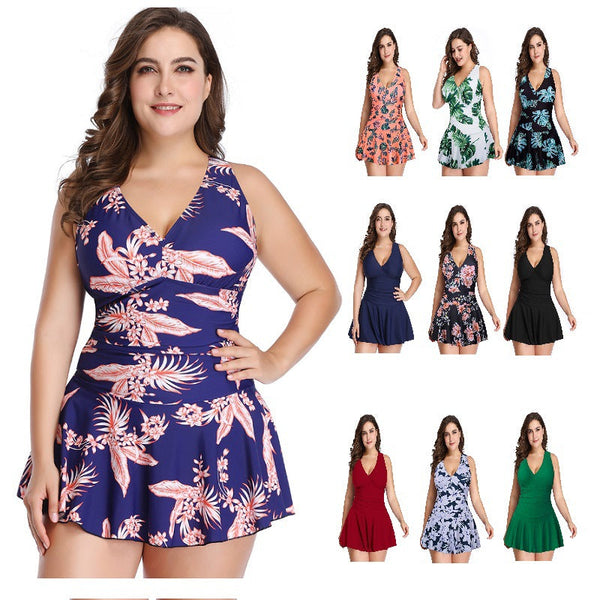 (S-5XL) Plus Size Tankini