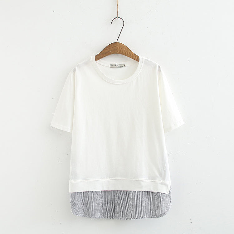 Plus Size Layer Short Sleeve Blouse (EXTRA BIG SIZE) – Pluspreorder