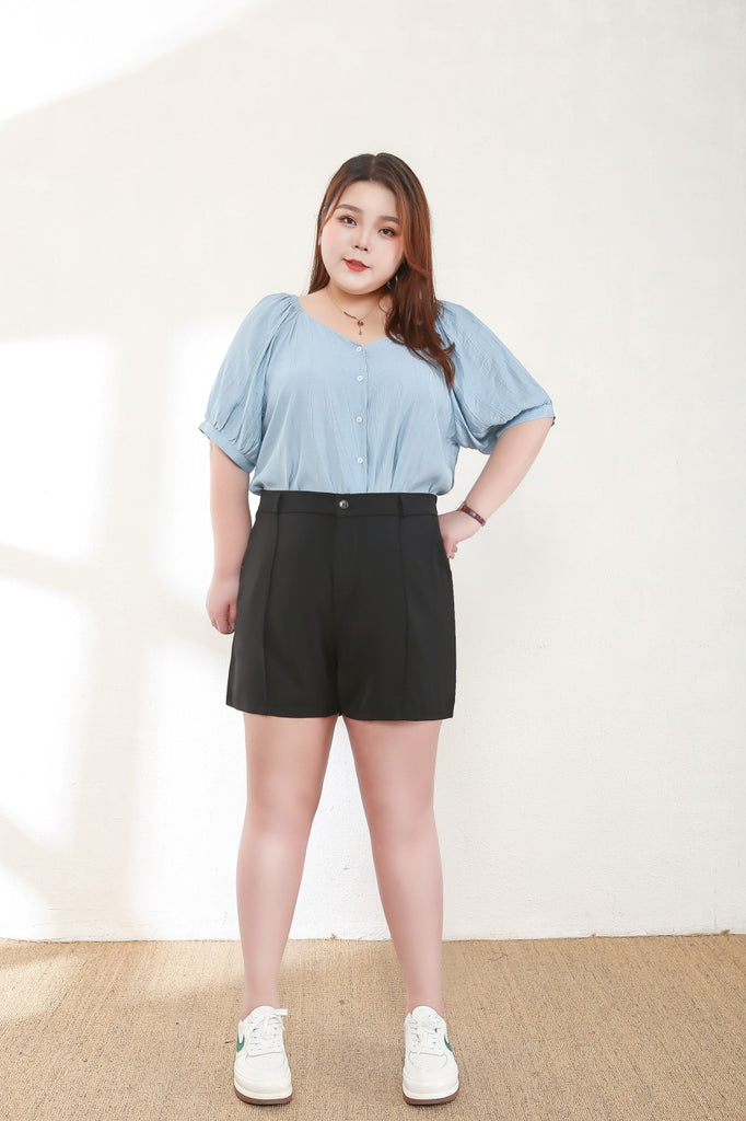 Thea Plus Size Trouser Shorts Pluspreorder
