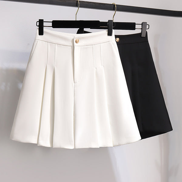Plus Size Pleat Skorts