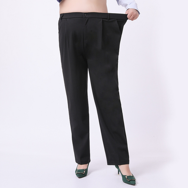 (XL-9XlL Plus Size Straight Leg Black Trousers Pants (Extra Big Size)